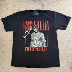 Morgan Wallen Black 2025 Tour Tshirt